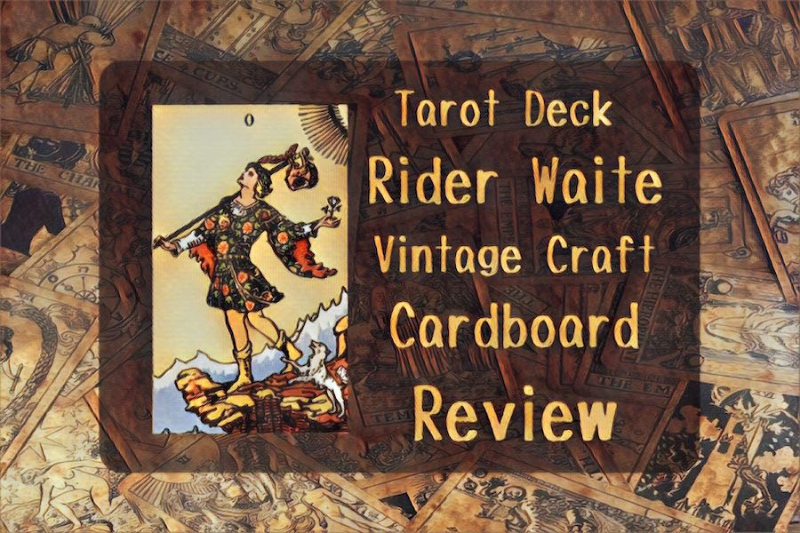 Tarot Deck Rider Waite Vintage Craft Cardboard （タロットデッキライダーウェイト ビンテージクラフトカードボードレビュー）